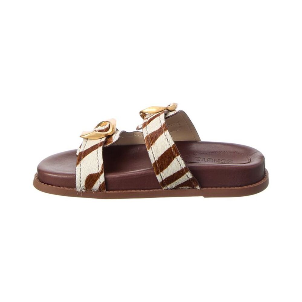 Schutz Olga Shearling Sandal - Picture 2 of 5